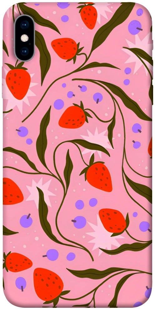 Чохол Strawberry pink для iPhone X