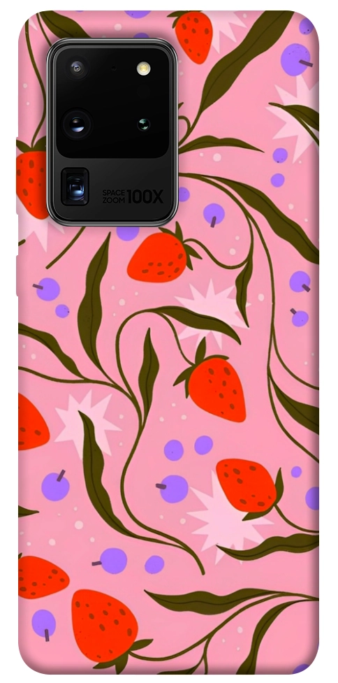 Чехол Strawberry pink для Galaxy S20 Ultra (2020)