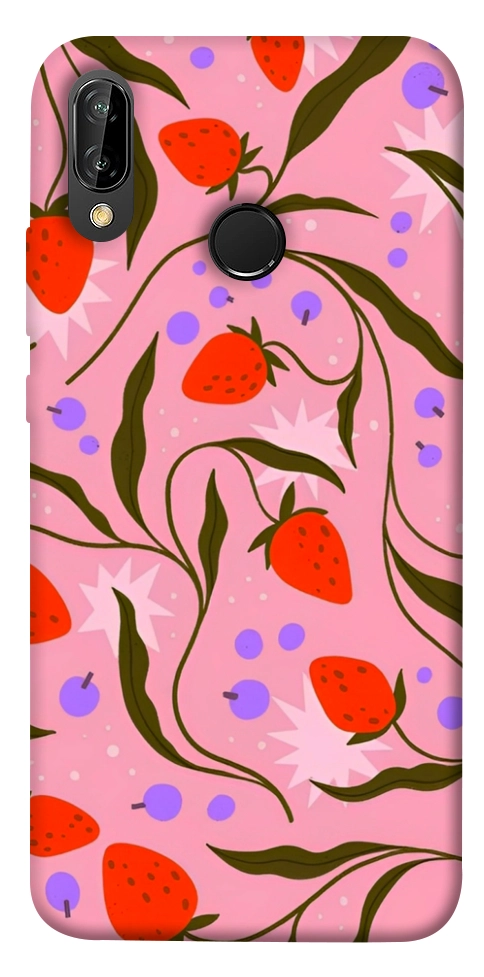 Чохол Strawberry pink для Huawei P20 Lite