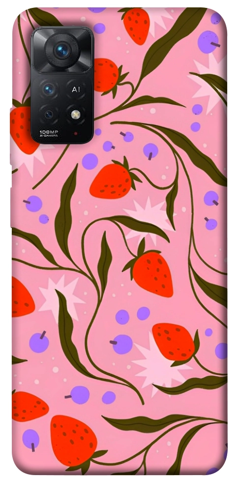 Чохол Strawberry pink для Xiaomi Redmi Note 11 Pro 5G