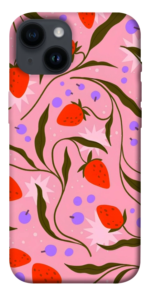 Чехол Strawberry pink для iPhone 14