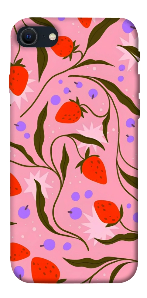 Чохол Strawberry pink для iPhone SE (2022)