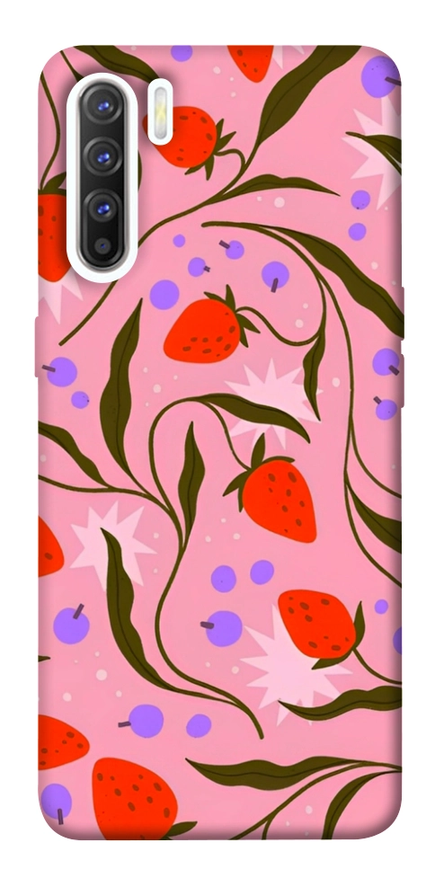 Чехол Strawberry pink для Oppo Reno 3