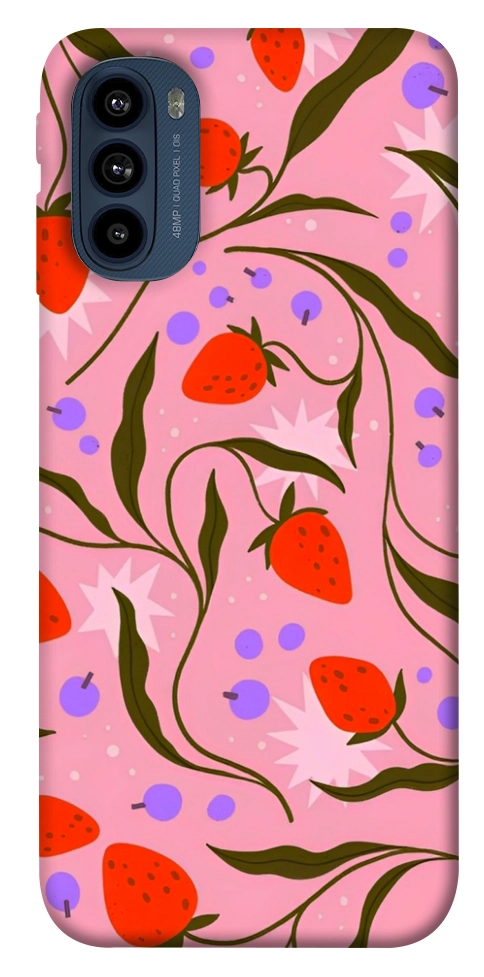 Чехол Strawberry pink для Motorola Moto G41