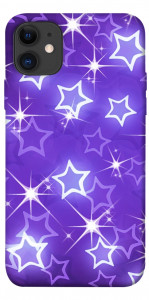 Чехол Purple sparkles для iPhone 11