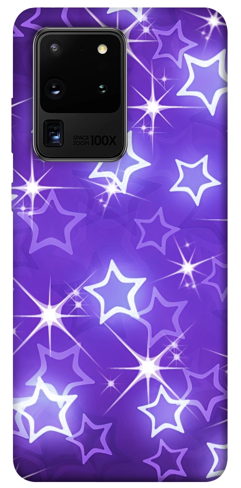 Чехол Purple sparkles для Galaxy S20 Ultra (2020)