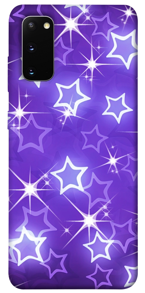 Чохол Purple sparkles для Galaxy S20 (2020)