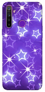 Чохол Purple sparkles для Realme 5