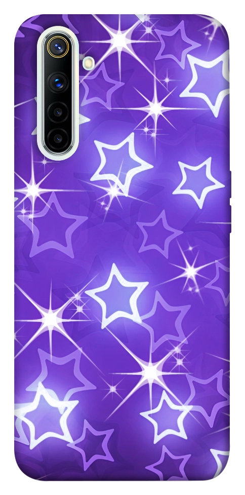 Чохол Purple sparkles для Realme 6