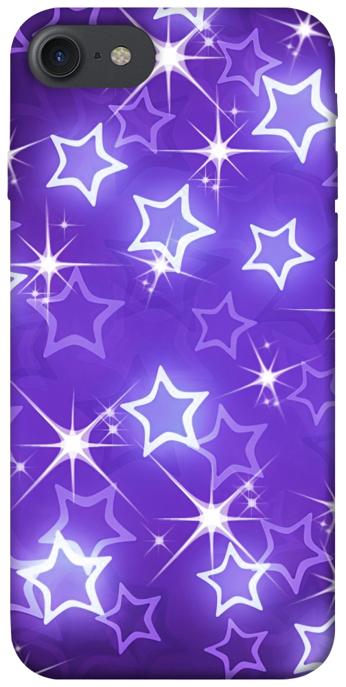 Чехол Purple sparkles для iPhone 8