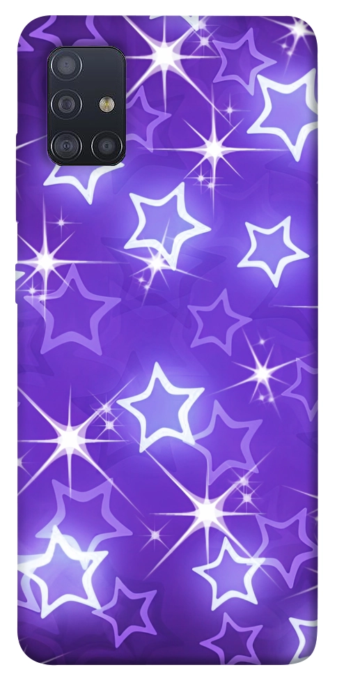 Чехол Purple sparkles для Galaxy M51