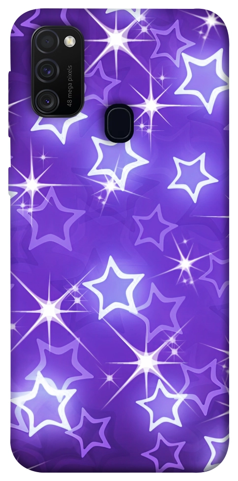 Чохол Purple sparkles для Galaxy M30s