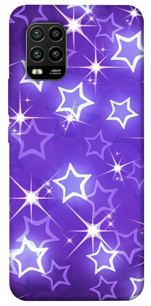 Чехол Purple sparkles для Xiaomi Mi 10 Lite