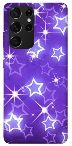 Чохол Purple sparkles для Galaxy S21 Ultra