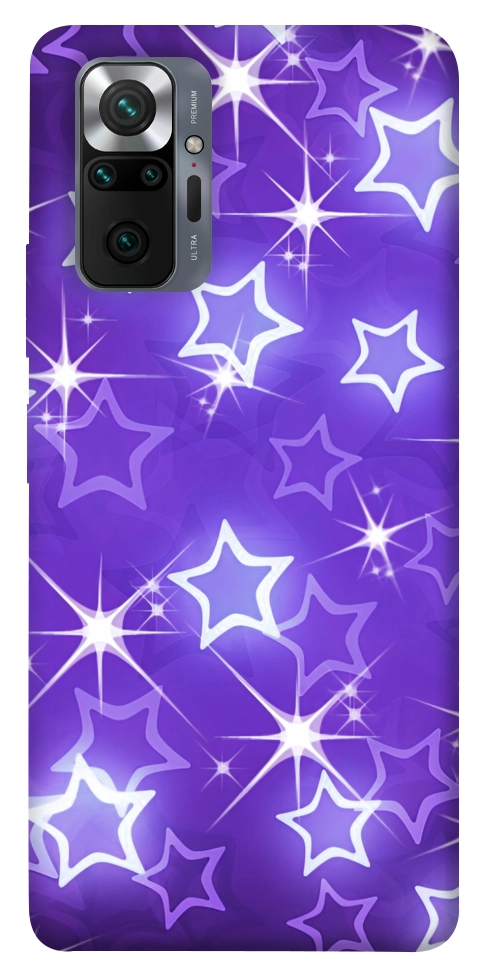 Чехол Purple sparkles для Xiaomi Redmi Note 10 Pro