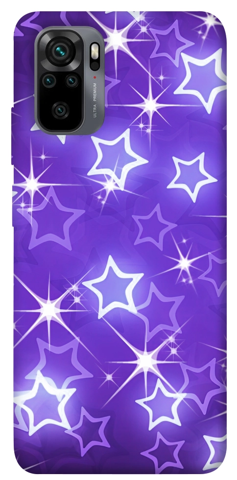 Чохол Purple sparkles для Xiaomi Redmi Note 10