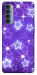 Чехол Purple sparkles для Oppo Reno 4 Pro