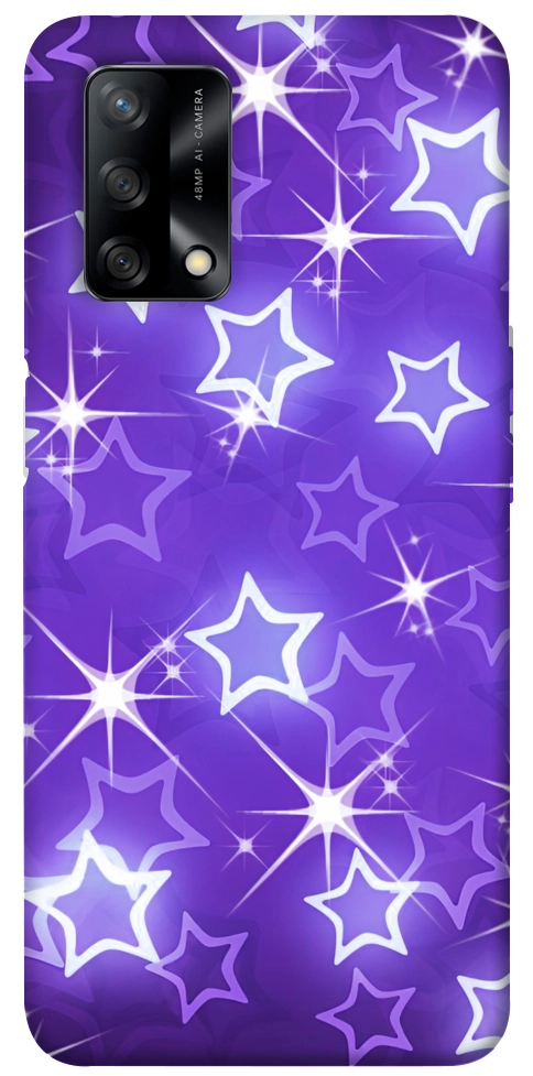 Чехол Purple sparkles для Oppo A74 4G