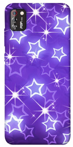 Чехол Purple sparkles для TECNO POP 4 Pro