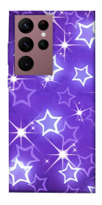 Чехол Purple sparkles для Galaxy S22 Ultra