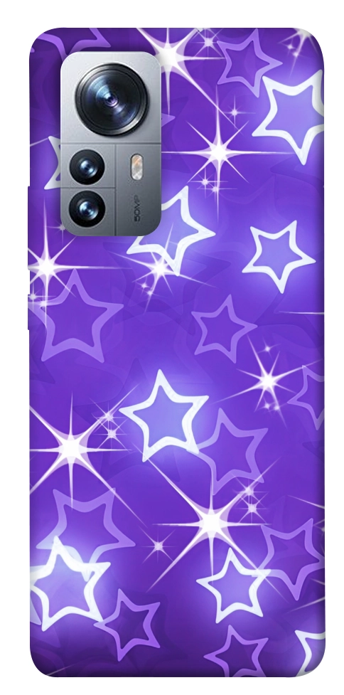 Чехол Purple sparkles для Xiaomi 12