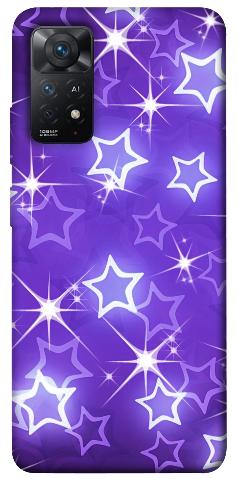 Чохол Purple sparkles для Xiaomi Redmi Note 11 Pro 5G