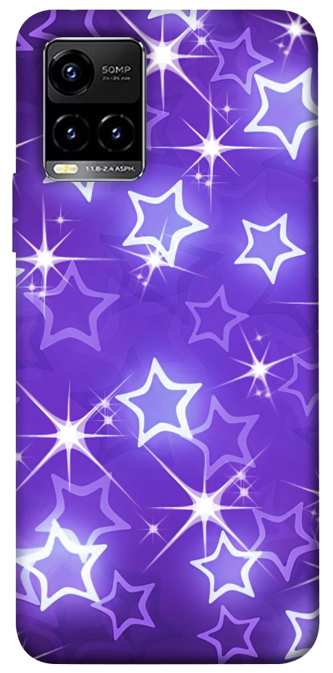 Чохол Purple sparkles для Vivo Y33s