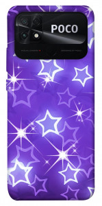 Чехол Purple sparkles для Xiaomi Poco C40