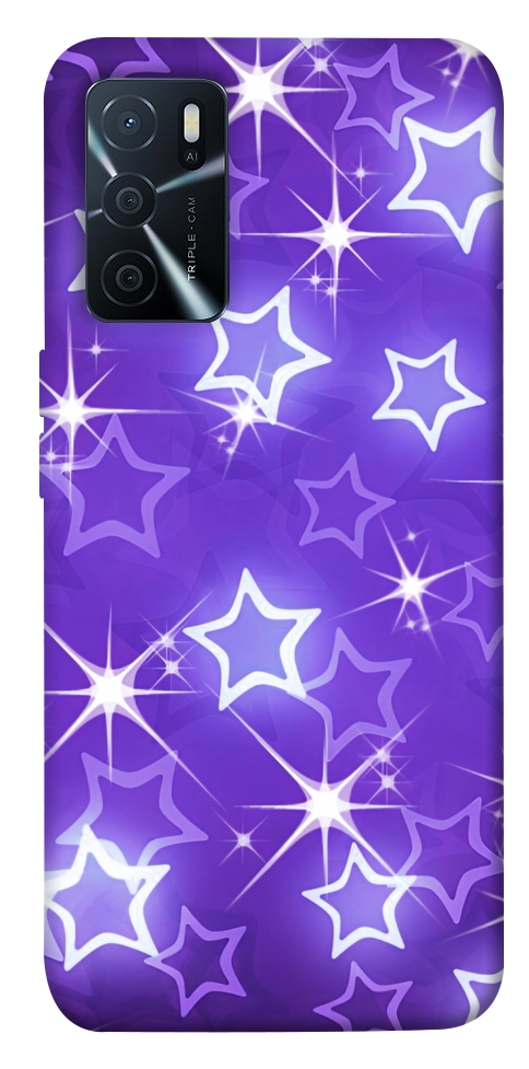 Чохол Purple sparkles для Oppo A16