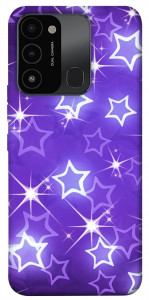 Чехол Purple sparkles для TECNO Spark 8C