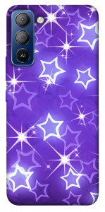 Чехол Purple sparkles для TECNO Pop 5 LTE