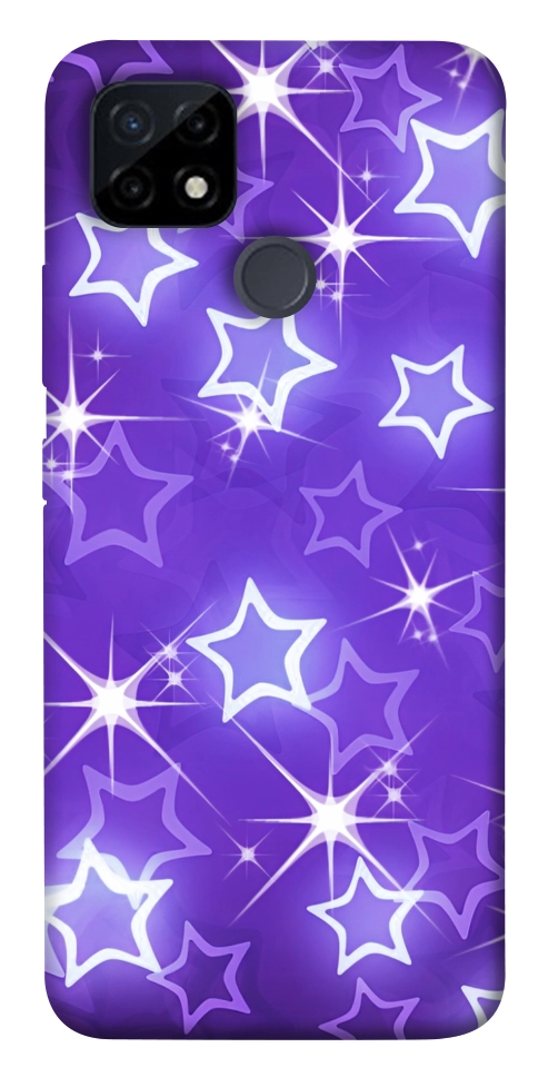 Чохол Purple sparkles для Realme C21Y