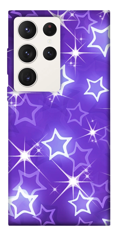 Чохол Purple sparkles для Galaxy S23 Ultra