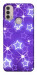 Чехол Purple sparkles для Motorola Moto E40