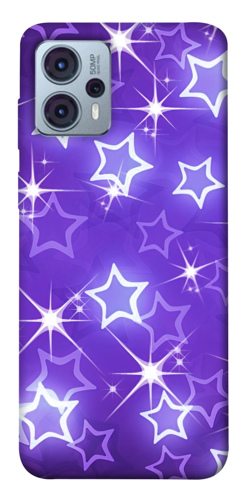 Чехол Purple sparkles для Motorola Moto G23