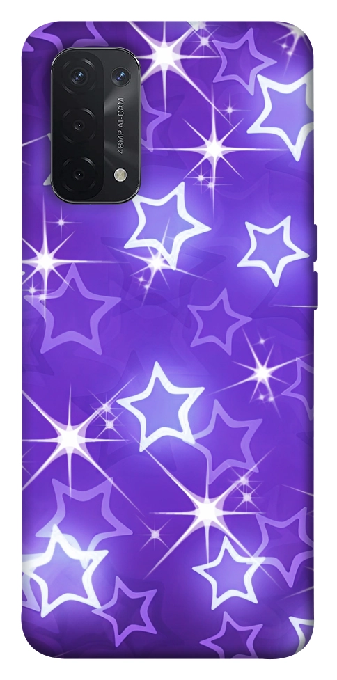 Чохол Purple sparkles для Oppo A74 5G