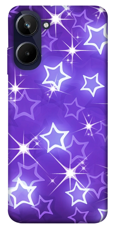 Чехол Purple sparkles для Realme 10 4G