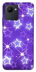 Чехол Purple sparkles для Realme C30