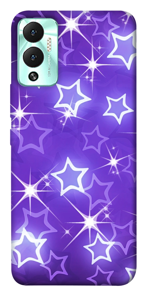 Чехол Purple sparkles для Infinix Hot 12 Play