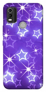 Чохол Purple sparkles для Nokia C21 Plus