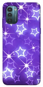 Чехол Purple sparkles для Nokia G21