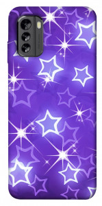 Чехол Purple sparkles для Nokia G60