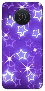 Чохол Purple sparkles для Nokia X10