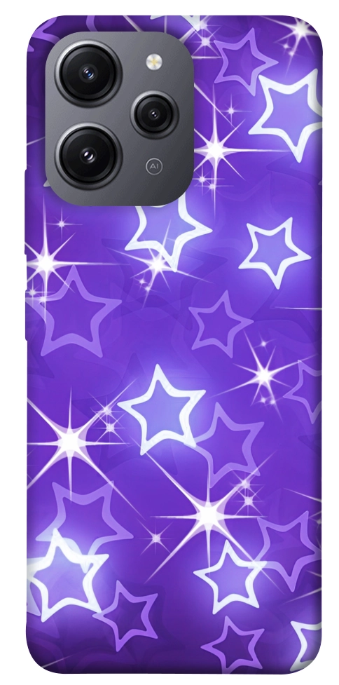 Чохол Purple sparkles для Xiaomi Redmi 12