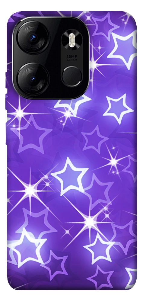 Чехол Purple sparkles для Tecno Spark Go 2023