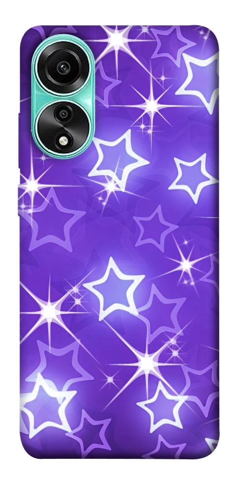 Чохол Purple sparkles для Oppo A78 4G