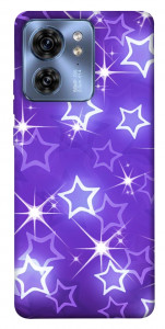 Чохол Purple sparkles для Motorola Edge 40