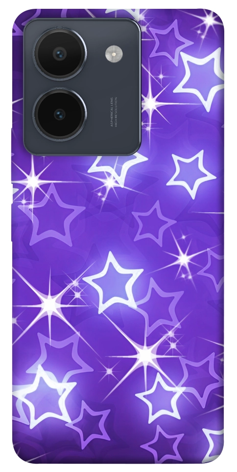 Чехол Purple sparkles для Vivo Y36