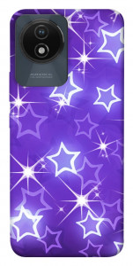 Чехол Purple sparkles для Vivo Y02