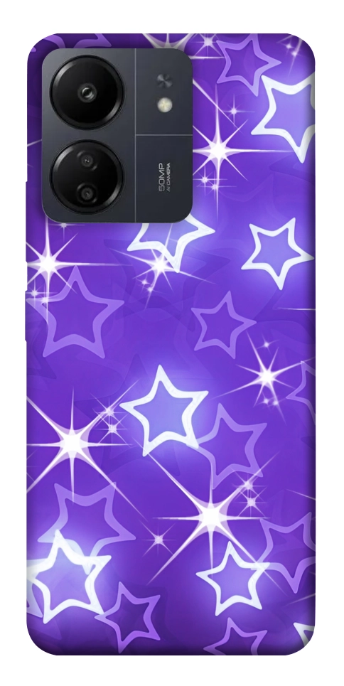 Чехол Purple sparkles для Xiaomi Redmi 13C